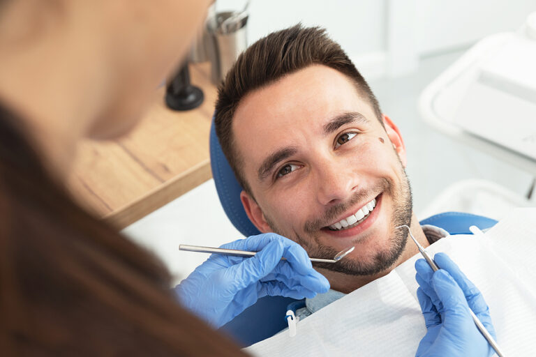 Man Having A Visit At The Dentist’s